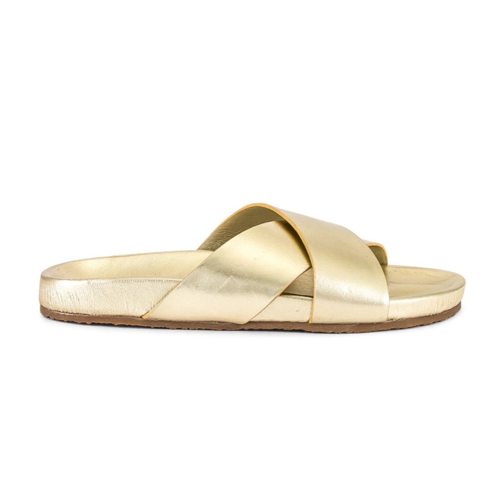 Seychelles Lighthearted Metallic Slide Sandle